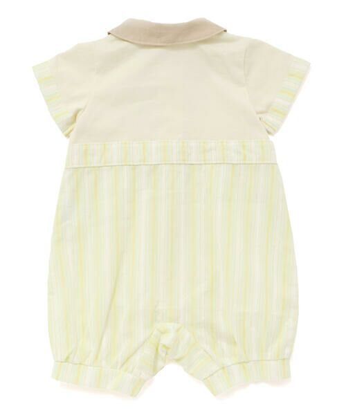 SLAP SLIP BABY / スラップ スリップ ベビー ロンパース | 【お揃い】マルチストライプ切り替え襟付き半袖ロンパースベビー(70~80cm) | 詳細6