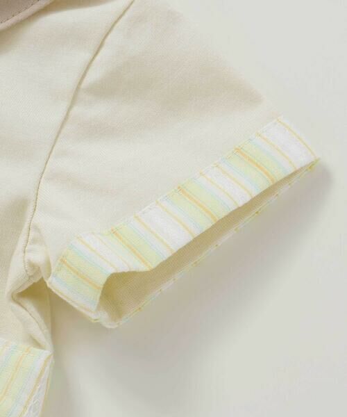 SLAP SLIP BABY / スラップ スリップ ベビー ロンパース | 【お揃い】マルチストライプ切り替え襟付き半袖ロンパースベビー(70~80cm) | 詳細9