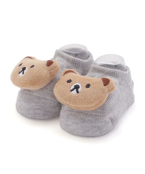 SLAP SLIP BABY/スラップ スリップ ベビー ぷっくりクマさんフェイスカップソックス(9~12cm) グレー ワンサイズ(9~12cm) SLAP SLIP BABY/スラップ スリップ ベビー ぷっくりクマさんフェイスカップソックス(9~12cm) グレー ワンサイズ(9~12cm)