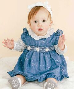 SLAP SLIP BABY / スラップ スリップ ベビー ベビー・キッズウエア | 花レースつきスモッキングワンピース+ブルマ2点セットベビー(70~80cm)