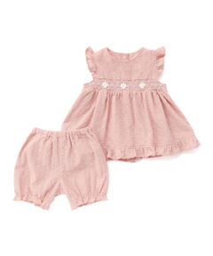 SLAP SLIP BABY / スラップ スリップ ベビー ベビー・キッズウエア | 花レースつきスモッキングワンピース+ブルマ2点セットベビー(70~80cm)