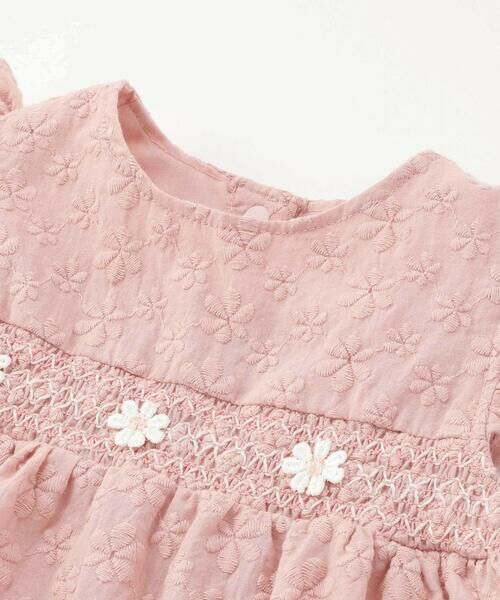 SLAP SLIP BABY / スラップ スリップ ベビー ベビー・キッズウエア | 花レースつきスモッキングワンピース+ブルマ2点セットベビー(70~80cm) | 詳細11