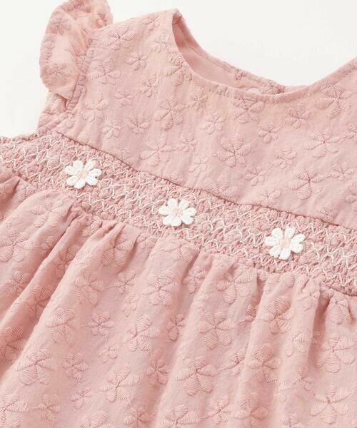 SLAP SLIP BABY / スラップ スリップ ベビー ベビー・キッズウエア | 花レースつきスモッキングワンピース+ブルマ2点セットベビー(70~80cm) | 詳細12