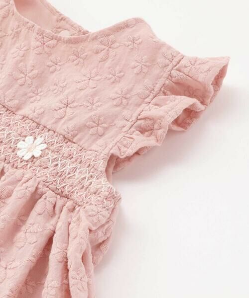 SLAP SLIP BABY / スラップ スリップ ベビー ベビー・キッズウエア | 花レースつきスモッキングワンピース+ブルマ2点セットベビー(70~80cm) | 詳細13