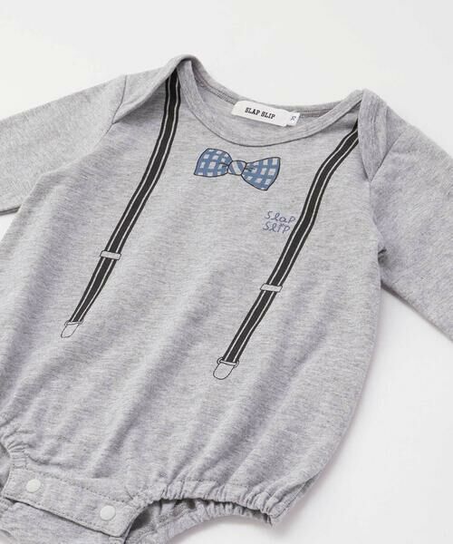 SLAP SLIP BABY / スラップ スリップ ベビー ベビー・キッズウエア | 【お揃い】パッチ刺しゅうポコポコアニマル柄サロペット+プリントボディミニ2点セットベビー(70~80cm) | 詳細11