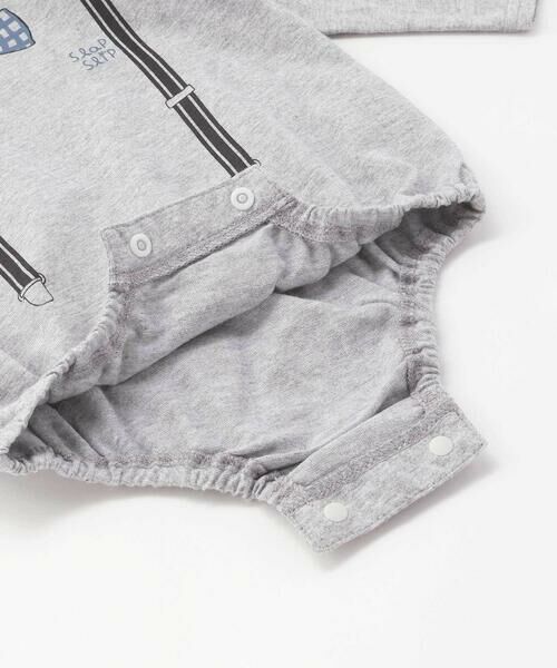 SLAP SLIP BABY / スラップ スリップ ベビー ベビー・キッズウエア | 【お揃い】パッチ刺しゅうポコポコアニマル柄サロペット+プリントボディミニ2点セットベビー(70~80cm) | 詳細14