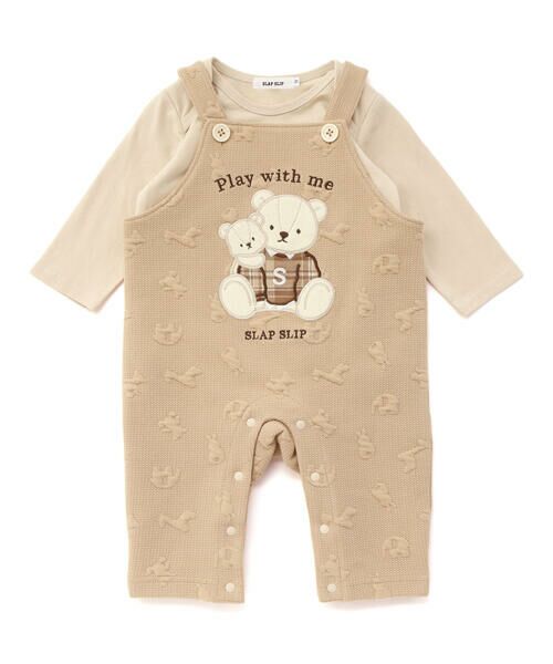 SLAP SLIP BABY / スラップ スリップ ベビー ベビー・キッズウエア | 【お揃い】パッチ刺しゅうポコポコアニマル柄サロペット+プリントボディミニ2点セットベビー(70~80cm) | 詳細18