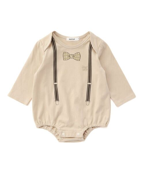 SLAP SLIP BABY / スラップ スリップ ベビー ベビー・キッズウエア | 【お揃い】パッチ刺しゅうポコポコアニマル柄サロペット+プリントボディミニ2点セットベビー(70~80cm) | 詳細20