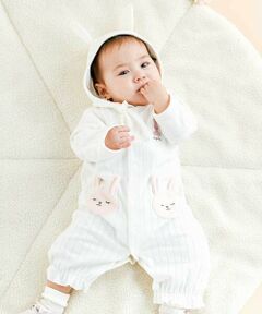 SLAP SLIP BABY / スラップ スリップ ベビー ロンパース | アニマルウサギクマ恐竜2WAYロンパース+帽子2点セットベビー(50~70cm)