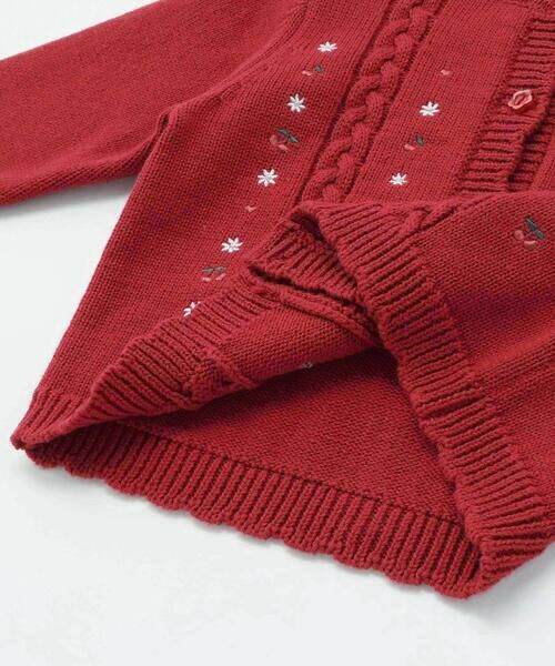 SLAP SLIP BABY / スラップ スリップ ベビー ベビー・キッズウエア | チェリーハート刺しゅうニットカーディガンベビー(70~80cm) | 詳細12