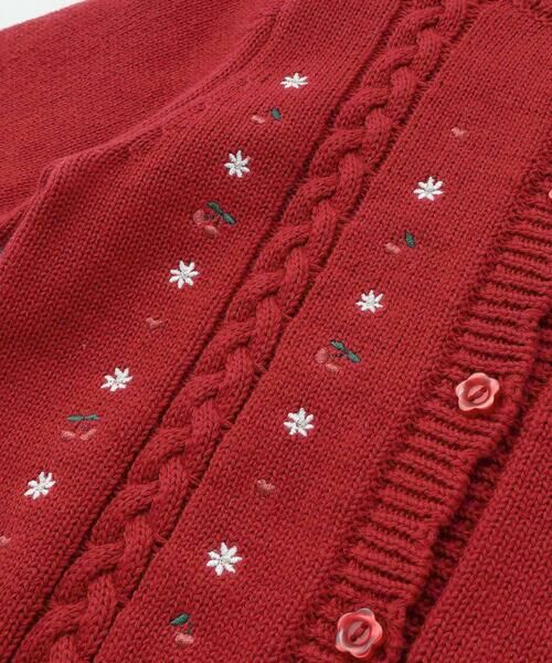 SLAP SLIP BABY / スラップ スリップ ベビー ベビー・キッズウエア | チェリーハート刺しゅうニットカーディガンベビー(70~80cm) | 詳細9