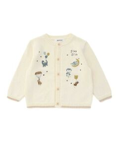 SLAP SLIP BABY / スラップ スリップ ベビー ベビー・キッズウエア | ペンギンイヌクマアニマル恐竜刺しゅう配色カーディガンベビー(70~80cm)