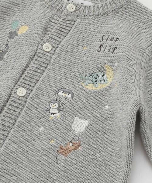 SLAP SLIP BABY / スラップ スリップ ベビー ベビー・キッズウエア | ペンギンイヌクマアニマル恐竜刺しゅう配色カーディガンベビー(70~80cm) | 詳細11