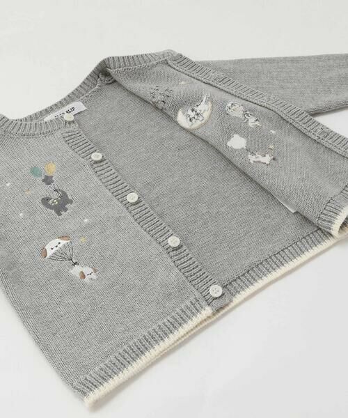 SLAP SLIP BABY / スラップ スリップ ベビー ベビー・キッズウエア | ペンギンイヌクマアニマル恐竜刺しゅう配色カーディガンベビー(70~80cm) | 詳細8