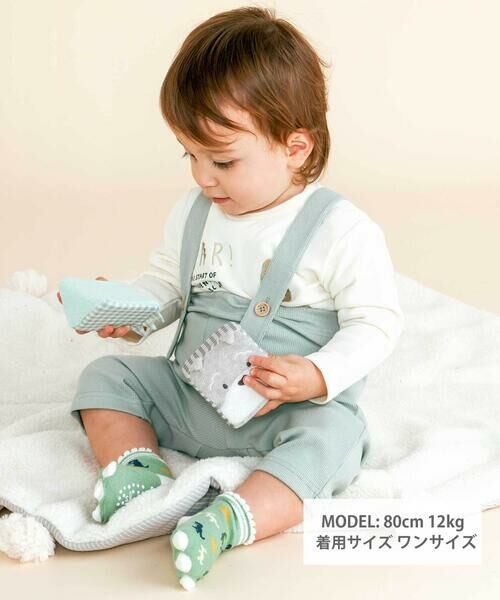 SLAP SLIP BABY / スラップ スリップ ベビー ベビー・キッズウエア | 恐竜モチーフおしりパッチ2WAYサロペットベビー(70~80cm) | 詳細12