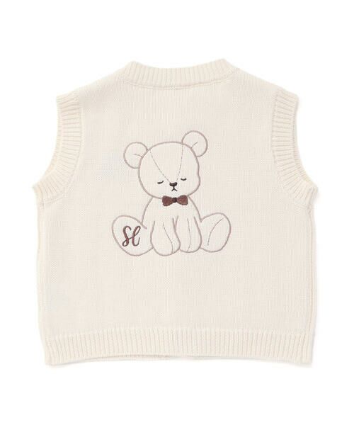 SLAP SLIP BABY / スラップ スリップ ベビー ベビー・キッズウエア | クマさん刺しゅうニットベストベビー(70~80cm) | 詳細2