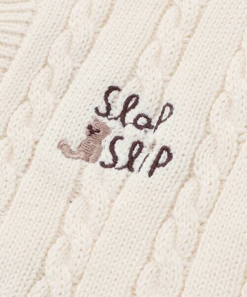 SLAP SLIP BABY / スラップ スリップ ベビー ベビー・キッズウエア | クマさん刺しゅうニットベストベビー(70~80cm) | 詳細3