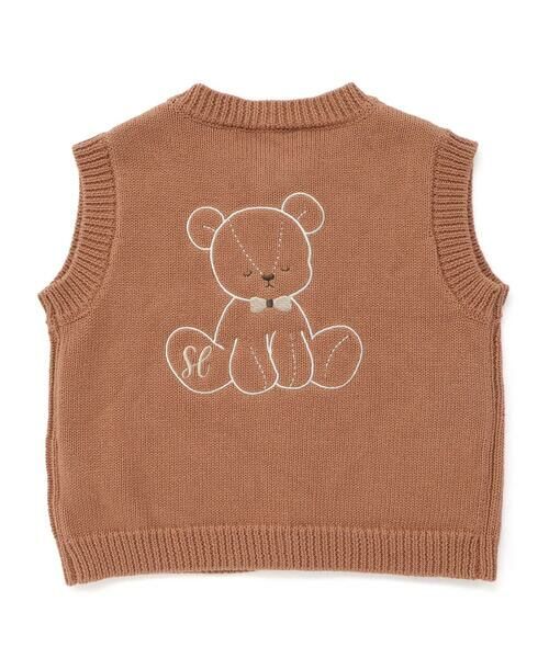 SLAP SLIP BABY / スラップ スリップ ベビー ベビー・キッズウエア | クマさん刺しゅうニットベストベビー(70~80cm) | 詳細8