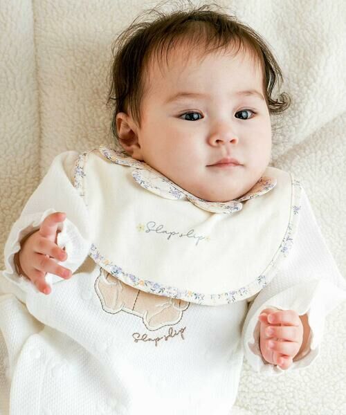 SLAP SLIP BABY / スラップ スリップ ベビー スタイ・ビブ | 花柄スカラップ襟スタイベビー | 詳細4
