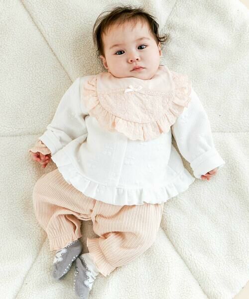SLAP SLIP BABY / スラップ スリップ ベビー スタイ・ビブ | 縁レースはしごレースリボンスタイベビー | 詳細4