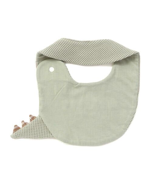 SLAP SLIP BABY / スラップ スリップ ベビー スタイ・ビブ | チェック配色恐竜しっぽスタイベビー | 詳細6