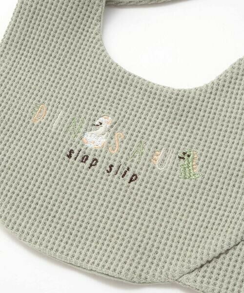 SLAP SLIP BABY / スラップ スリップ ベビー スタイ・ビブ | チェック配色恐竜しっぽスタイベビー | 詳細8