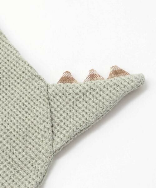 SLAP SLIP BABY / スラップ スリップ ベビー スタイ・ビブ | チェック配色恐竜しっぽスタイベビー | 詳細9