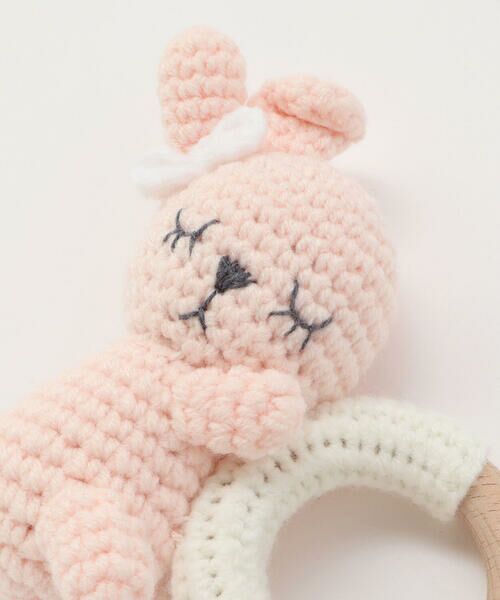 SLAP SLIP BABY / スラップ スリップ ベビー ベビー・キッズグッズ | 【お揃い】アニマルクマウサギペンギン恐竜すやすやモチーフ編みぐるみ木製歯がためベビー | 詳細3