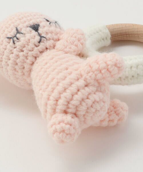 SLAP SLIP BABY / スラップ スリップ ベビー ベビー・キッズグッズ | 【お揃い】アニマルクマウサギペンギン恐竜すやすやモチーフ編みぐるみ木製歯がためベビー | 詳細4