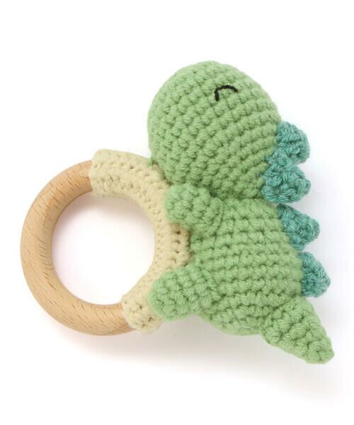 SLAP SLIP BABY / スラップ スリップ ベビー ベビー・キッズグッズ | 【お揃い】アニマルクマウサギペンギン恐竜すやすやモチーフ編みぐるみ木製歯がためベビー | 詳細12