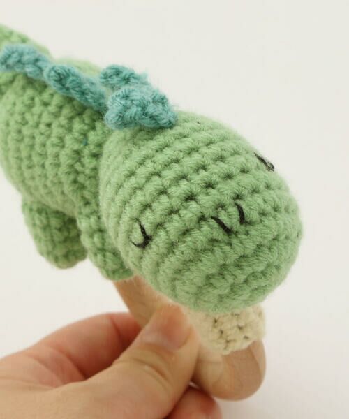 SLAP SLIP BABY / スラップ スリップ ベビー ベビー・キッズグッズ | 【お揃い】アニマルクマウサギペンギン恐竜すやすやモチーフ編みぐるみ木製歯がためベビー | 詳細13