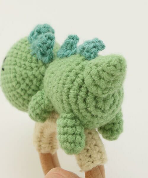 SLAP SLIP BABY / スラップ スリップ ベビー ベビー・キッズグッズ | 【お揃い】アニマルクマウサギペンギン恐竜すやすやモチーフ編みぐるみ木製歯がためベビー | 詳細14