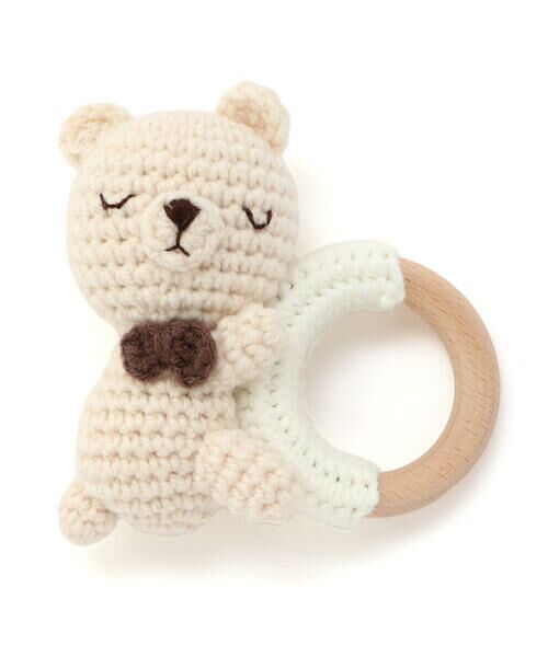 SLAP SLIP BABY / スラップ スリップ ベビー ベビー・キッズグッズ | 【お揃い】アニマルクマウサギペンギン恐竜すやすやモチーフ編みぐるみ木製歯がためベビー | 詳細17
