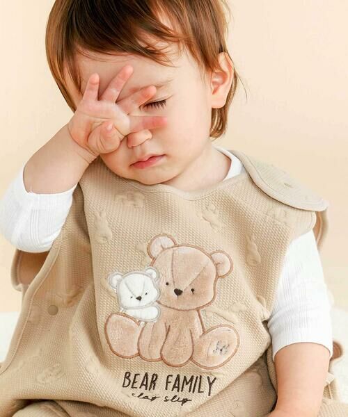SLAP SLIP BABY / スラップ スリップ ベビー ベビー・キッズウエア | 【お揃い】チェリークマ柄キルトアニマルパッチ刺しゅうスリーパーベビー | 詳細21