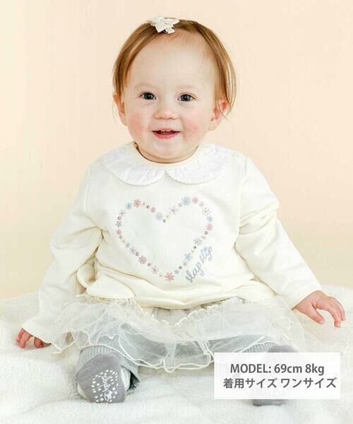 SLAP SLIP BABY / スラップ スリップ ベビー ベビー・キッズウエア | レース襟裾スカラップトップスベビー(70~80cm) | 詳細1