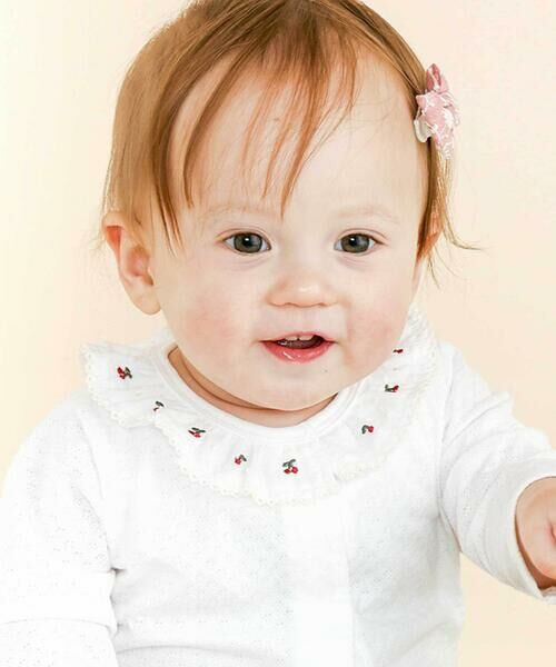 SLAP SLIP BABY / スラップ スリップ ベビー ロンパース | 無地ボーダーレース襟付きボディミニベビー(70~80cm) | 詳細1