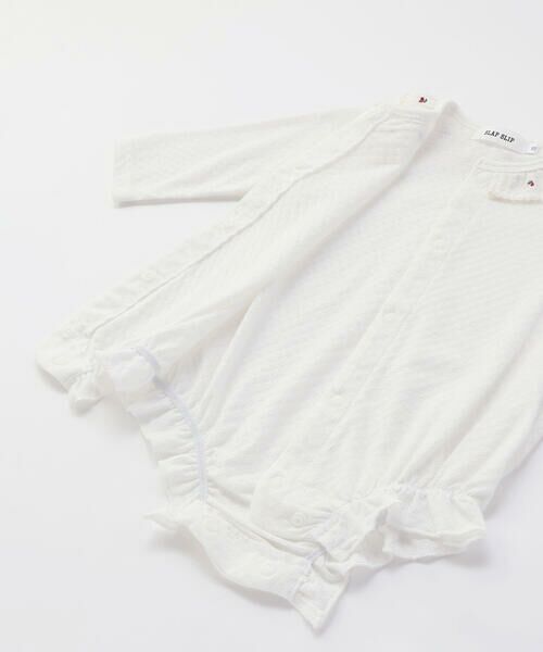 SLAP SLIP BABY / スラップ スリップ ベビー ロンパース | 無地ボーダーレース襟付きボディミニベビー(70~80cm) | 詳細9