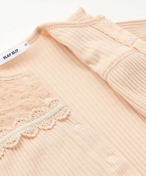 SLAP SLIP BABY / スラップ スリップ ベビー ロンパース | 肩フリル切り替えお花レース2WAYロンパースベビー(50~70cm) | 詳細15