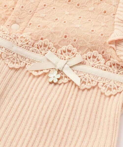 SLAP SLIP BABY / スラップ スリップ ベビー ロンパース | 肩フリル切り替えお花レース2WAYロンパースベビー(50~70cm) | 詳細9