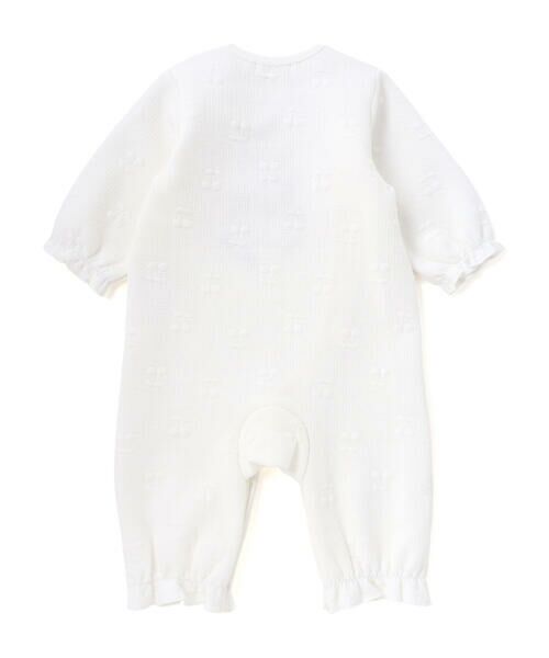 SLAP SLIP BABY / スラップ スリップ ベビー ロンパース | 【お揃い】花柄スカラップ襟ウサギネコパッチ刺しゅうロンパースベビー(60~80cm) | 詳細4