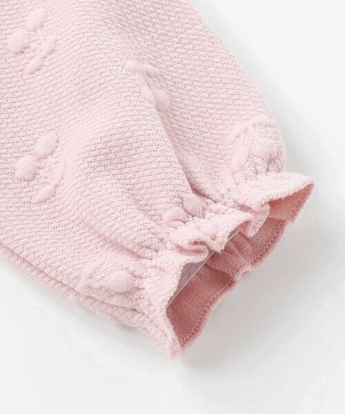 SLAP SLIP BABY / スラップ スリップ ベビー ロンパース | 【お揃い】花柄スカラップ襟ウサギネコパッチ刺しゅうロンパースベビー(60~80cm) | 詳細11