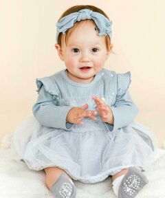 SLAP SLIP BABY / スラップ スリップ ベビー ロンパース | キラキラドットチュールスカートロンパースベビー(70~80cm)