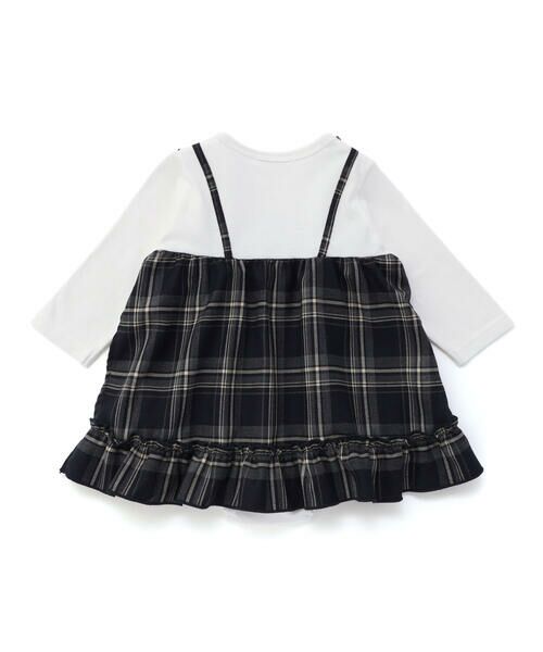 SLAP SLIP BABY / スラップ スリップ ベビー ロンパース | 【お揃い】チェックワンピースドッキングロンパースベビー(70~80cm) | 詳細2