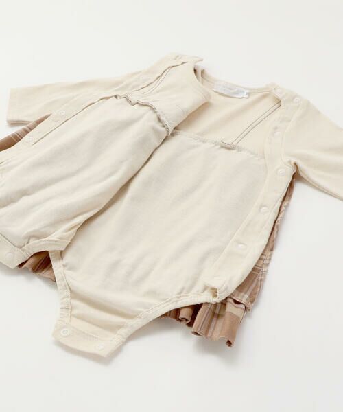 SLAP SLIP BABY / スラップ スリップ ベビー ロンパース | 【お揃い】チェックワンピースドッキングロンパースベビー(70~80cm) | 詳細10