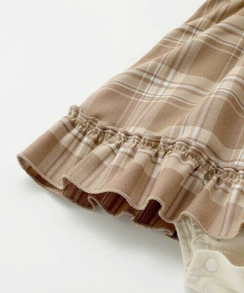 SLAP SLIP BABY / スラップ スリップ ベビー ロンパース | 【お揃い】チェックワンピースドッキングロンパースベビー(70~80cm) | 詳細12