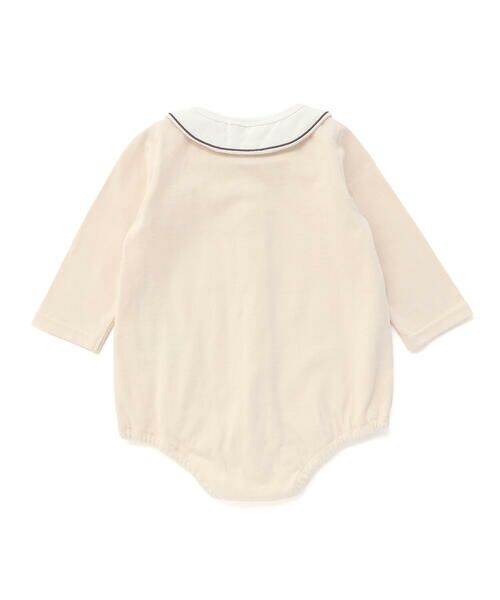 SLAP SLIP BABY / スラップ スリップ ベビー ロンパース | 無地ボーダーアニマルクマ恐竜刺しゅうライン襟付きボディミニベビー(70~80cm) | 詳細2