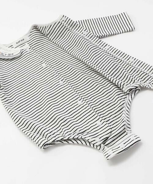 SLAP SLIP BABY / スラップ スリップ ベビー ロンパース | 無地ボーダーアニマルクマ恐竜刺しゅうライン襟付きボディミニベビー(70~80cm) | 詳細11