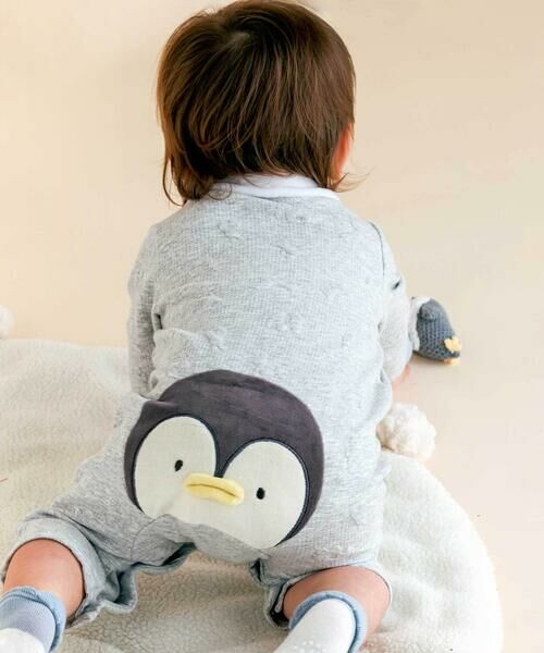 SLAP SLIP BABY / スラップ スリップ ベビー ロンパース | 【お揃い】アニマルライオンクマペンギンおしりモチーフロンパースベビー(60~80cm) | 詳細22