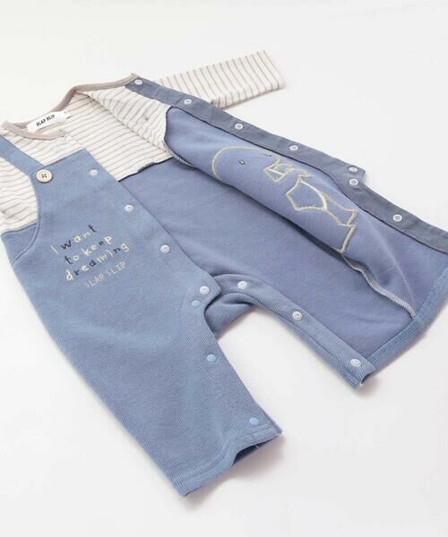 SLAP SLIP BABY / スラップ スリップ ベビー ロンパース | 恐竜しっぽサロペットドッキングロンパースベビー(70~80cm) | 詳細8