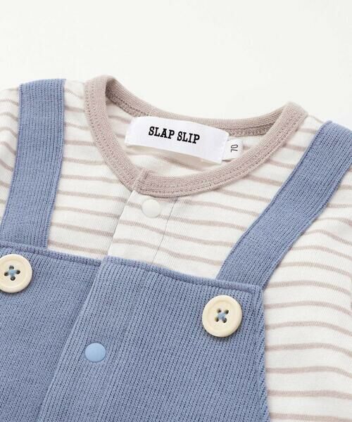 SLAP SLIP BABY / スラップ スリップ ベビー ロンパース | 恐竜しっぽサロペットドッキングロンパースベビー(70~80cm) | 詳細3